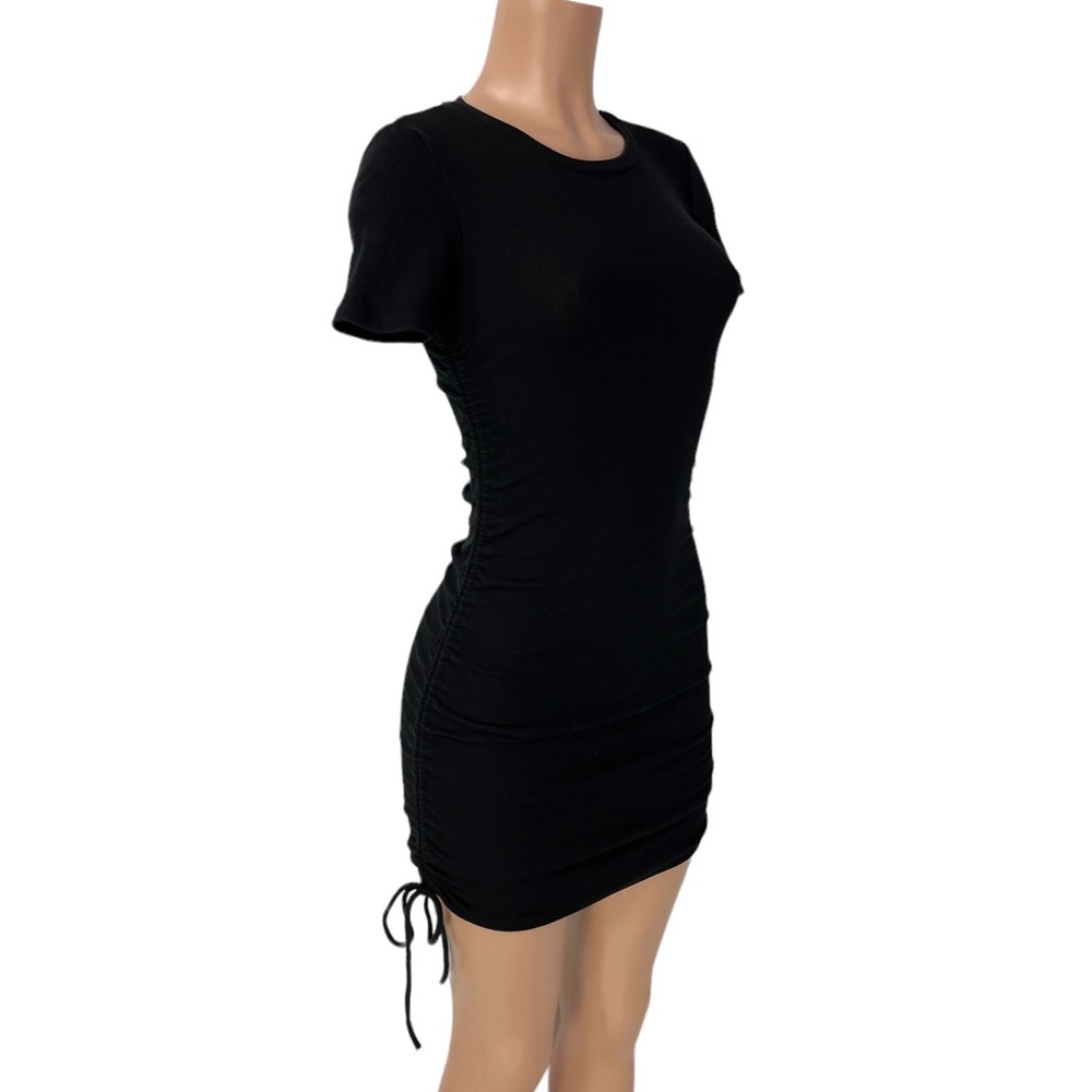 Zara Ruched Ribbed Dress - Picture 6 of 11